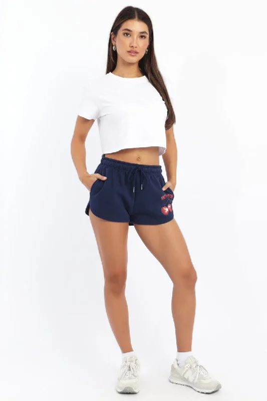 Crazy Discounts Inside!Crazy Discounts Inside!Blue Track Shorts