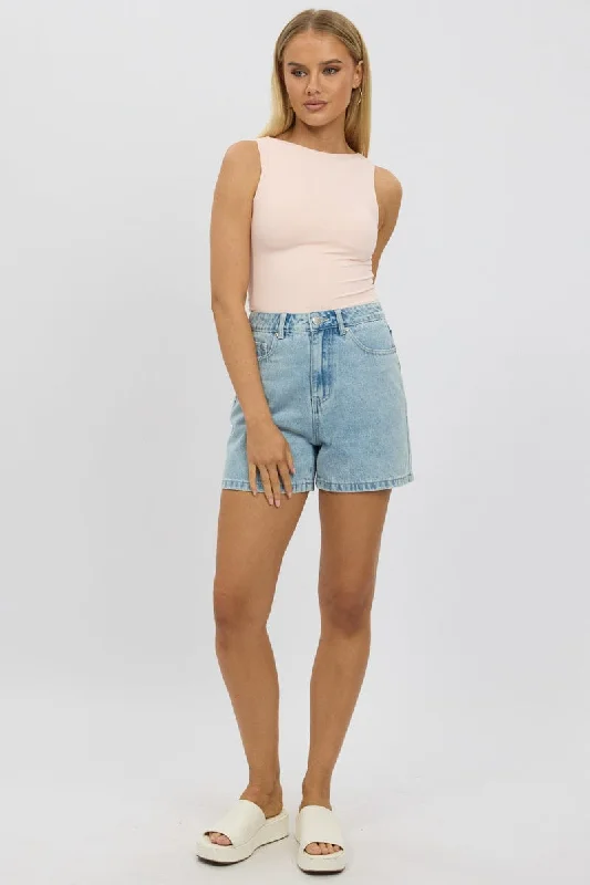 Exclusive Savings This Week!Exclusive Savings This Week!Denim Relaxed Shorts Mid Rise Bow Tie