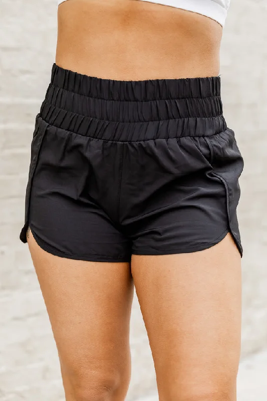 Your Favorite Items on Sale Now!Your Favorite Items on Sale Now!Errands To Run Solid Black High Waisted Athletic Shorts