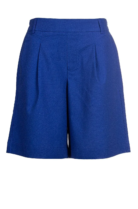 Snag the Best Prices Now!Snag the Best Prices Now!Cotton Linen Blend Shorts | MED BLUE | 6780A1