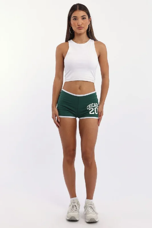 Limited Deals, Unlimited Savings!Limited Deals, Unlimited Savings!Green Shorts Contrast Binding