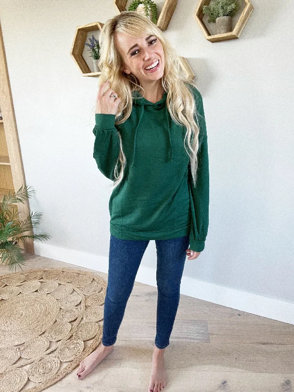 Spoiled Hoodie in Hunter Green