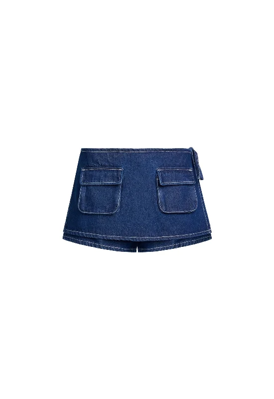 COUNTRYSIDE SKORT - BLUE DENIM