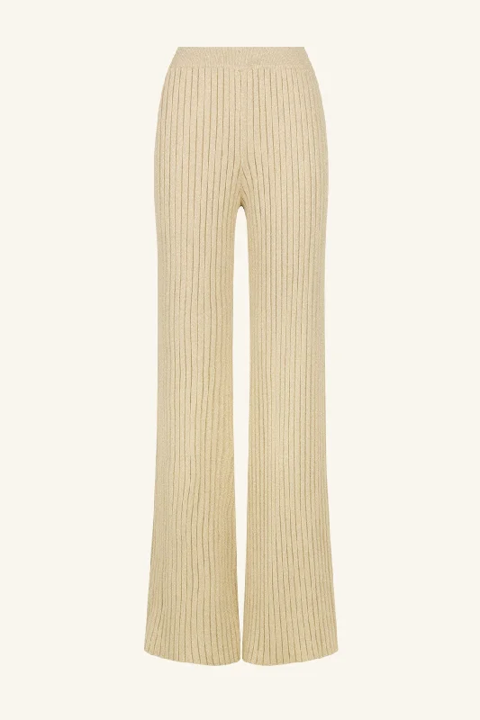 LIVIA STRAIGHT LEG PANT - CHAMPAGNE