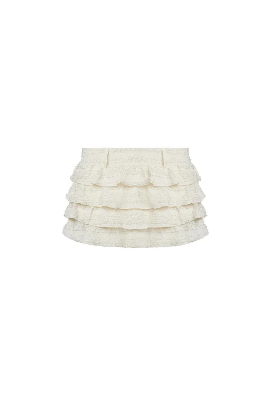 MATCH POINT MINI SKORT - PORCELAIN