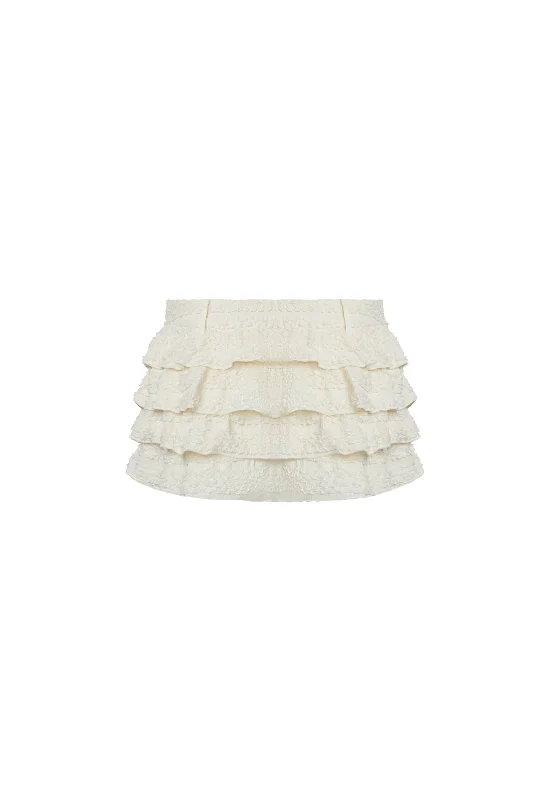 MATCH POINT MINI SKORT - PORCELAIN