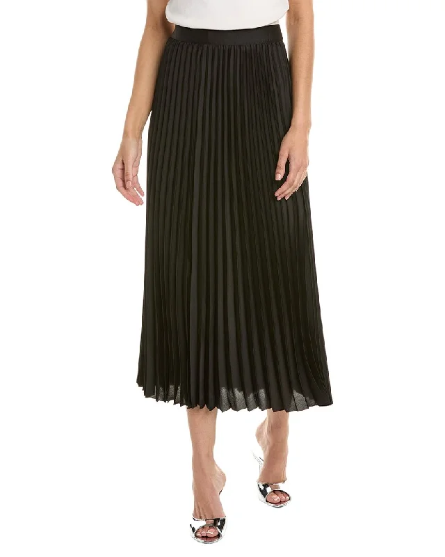 Stella + Lorenzo Pleated Midi Skirt