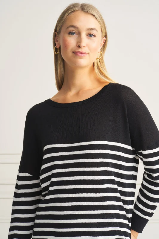 Stripe Boat Neck Jumper