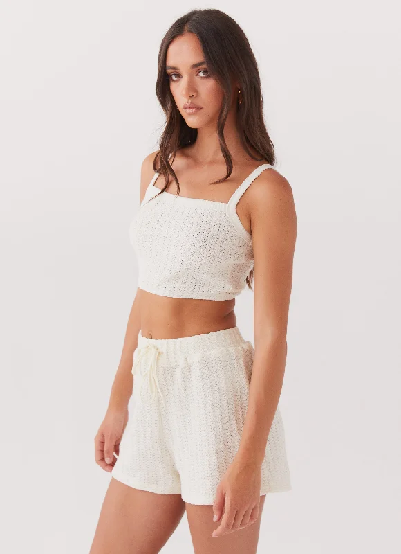 By The Bay Knit Top - Ivory