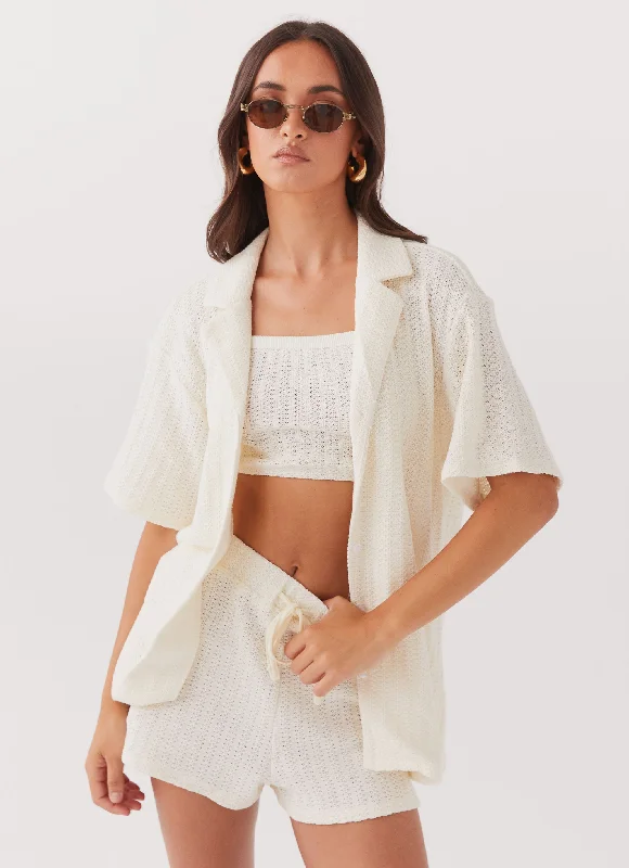 By The Bay Knit Top - Ivory