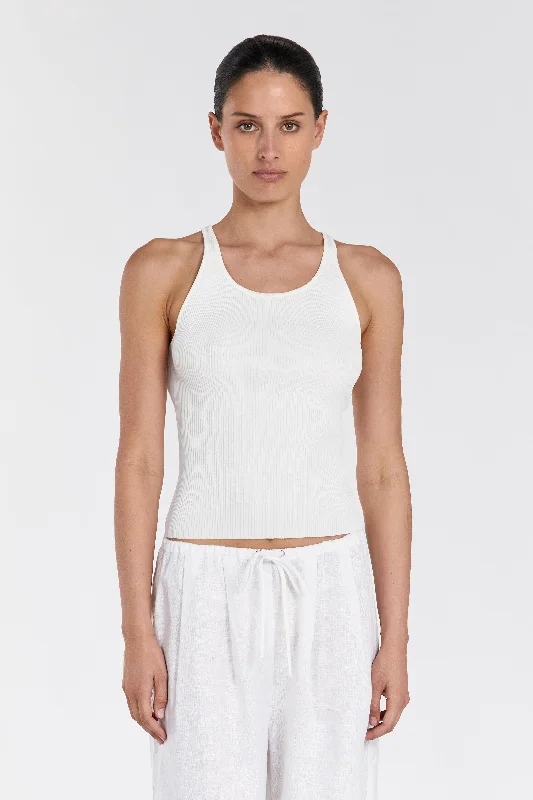 ZION OFF WHITE SCOOP TANK