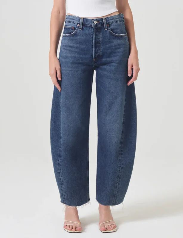 Luna High Rise Pieced Taper Jean, Control