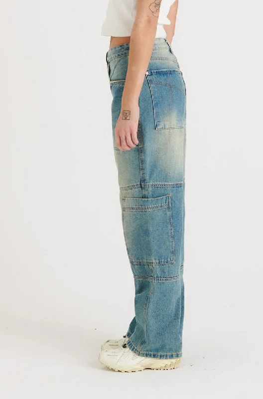 Combat Jean Faded Blue