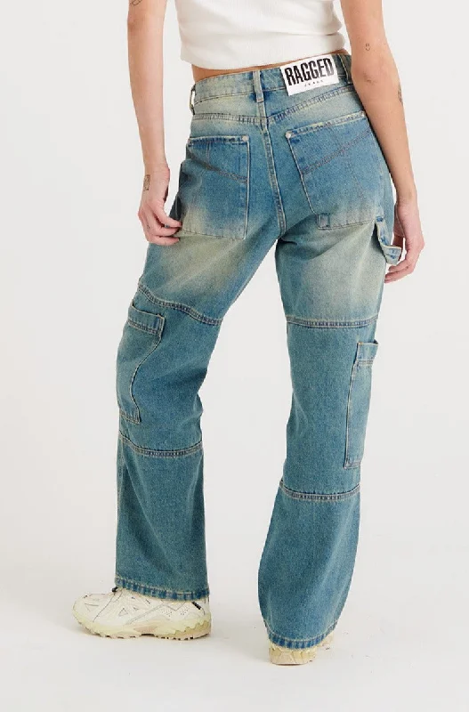 Combat Jean Faded Blue