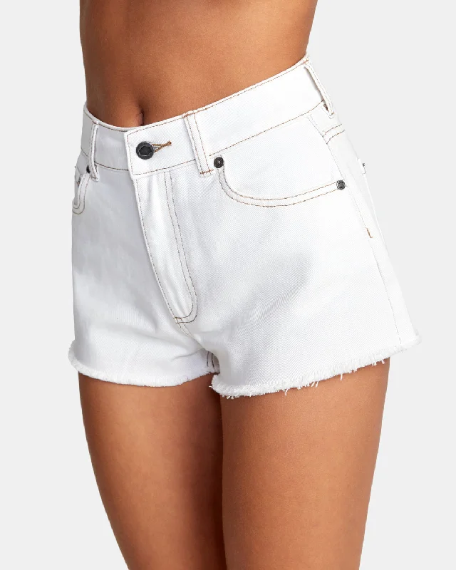 Elle Denim Shorts - Natural