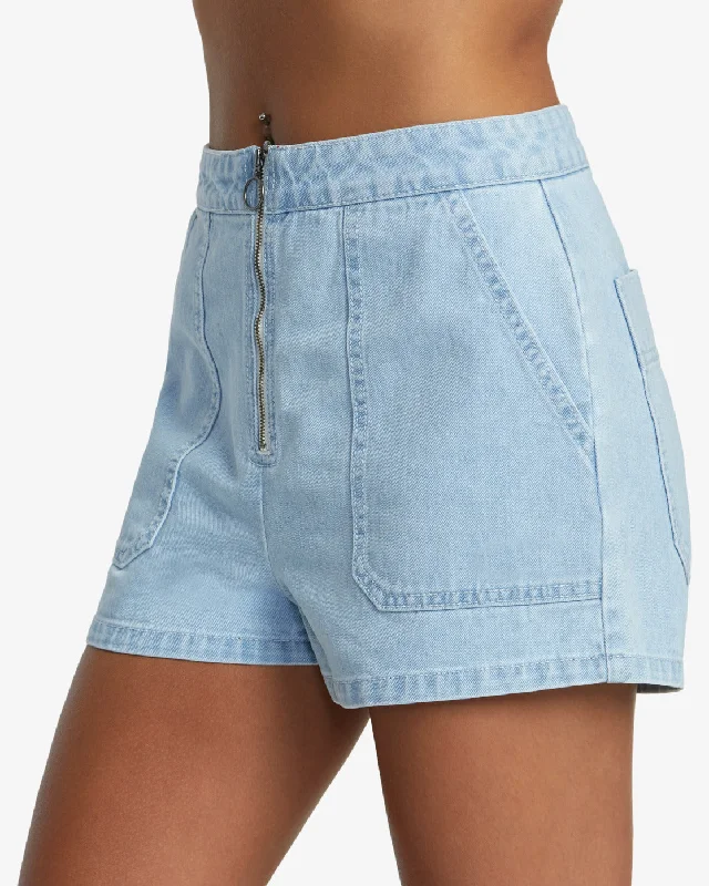 Goldie Denim Shorts - Light Vintage Wash