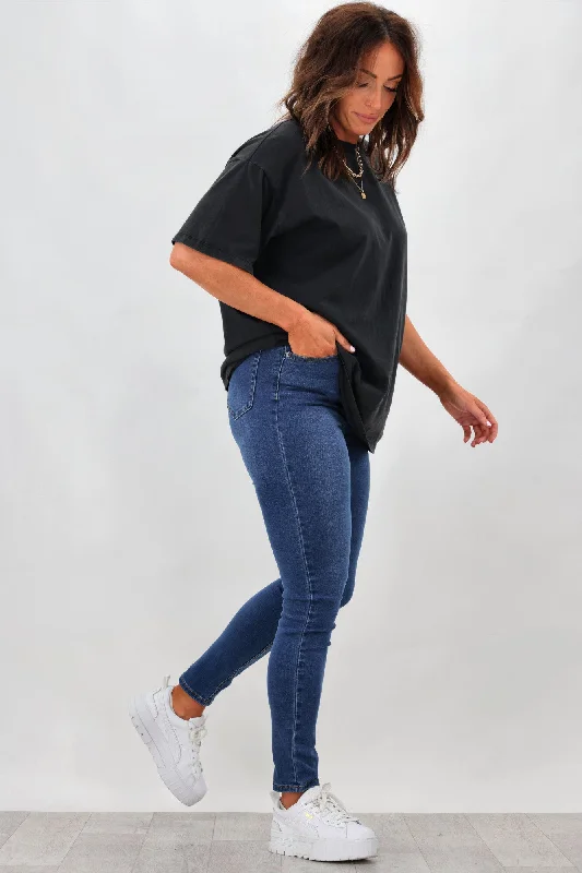 Wakee Reilly Skinny Leg Jean Indigo