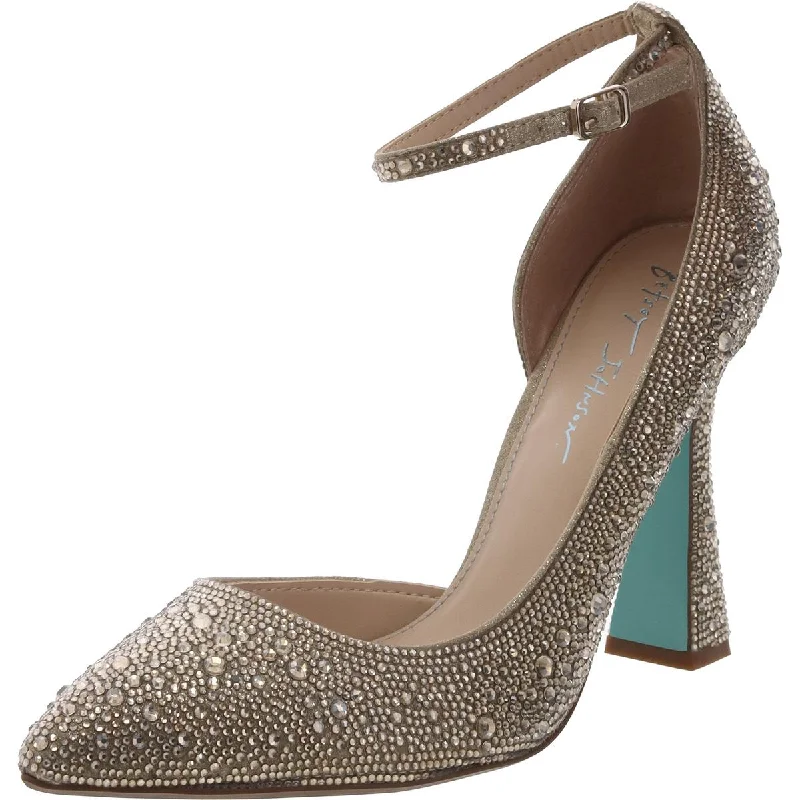 Ramsy Womens Rhinestone Dressy D'Orsay Heels