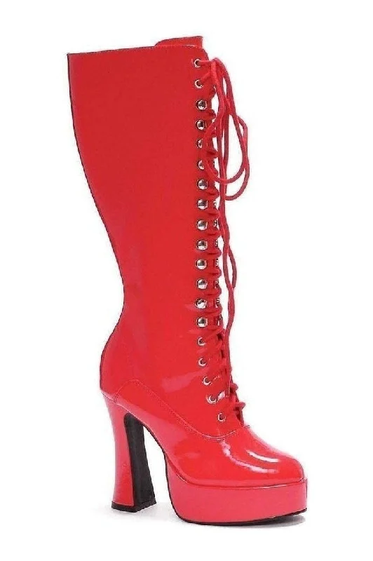 EASY Knee Boot  | Red Patent