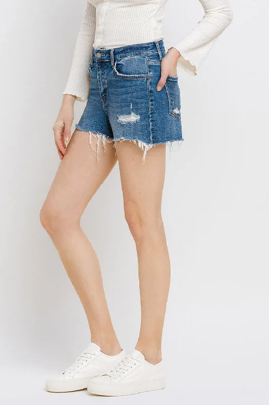 High Rise Regular Shorts in Co-pilot