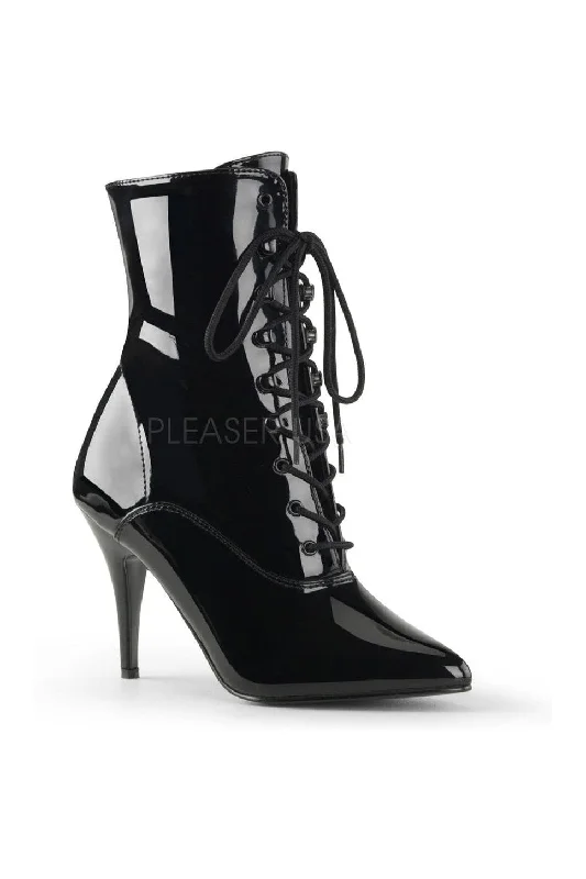 VANITY-1020 Ankle Boot  | Black Patent