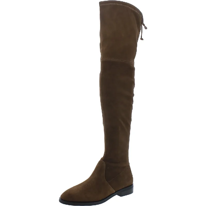 Jocey City Womens Suede Flat Over-The-Knee Boots