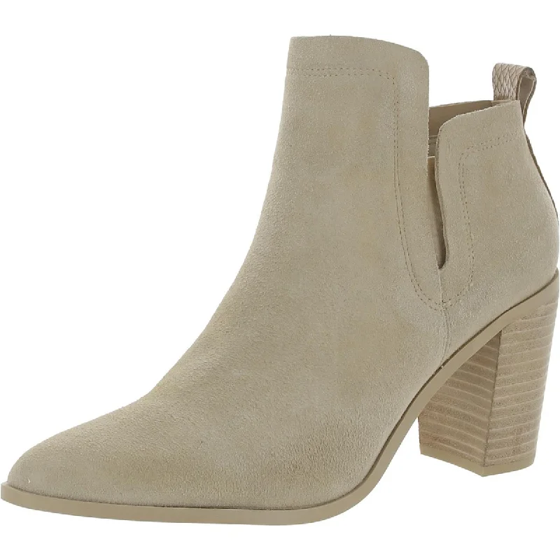 RORY Womens Leather Pointed Toe Booties