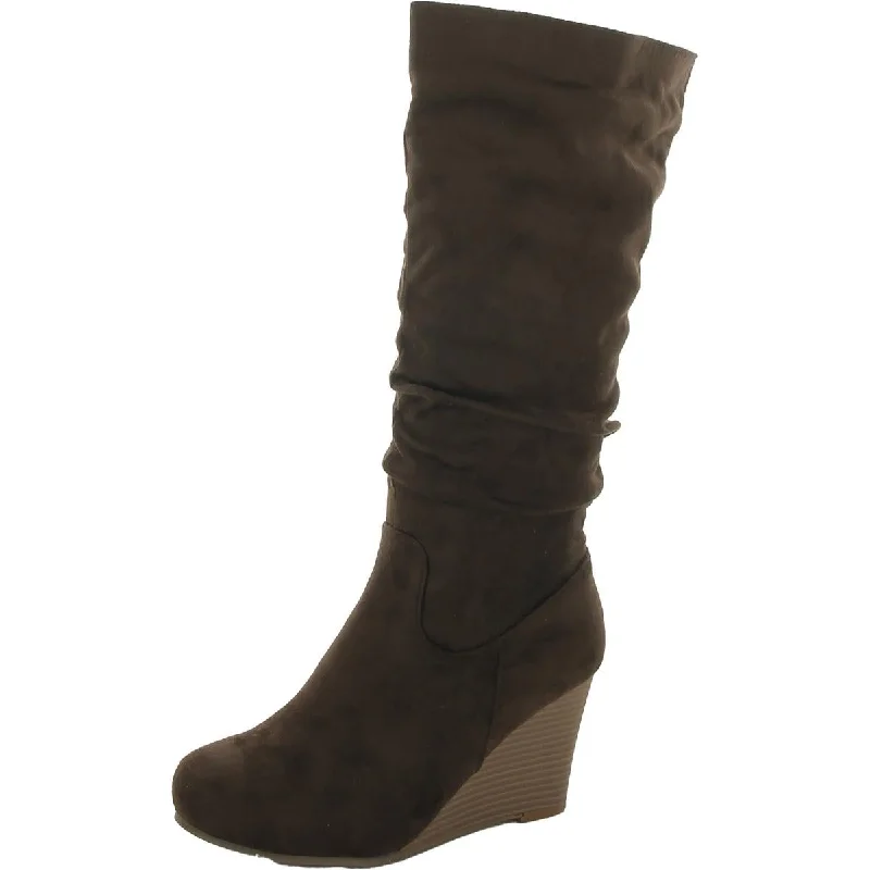 Womens S Faux Suede Booties