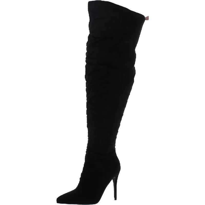 Womens Pointed toe Pumps Over-The-Knee Boots