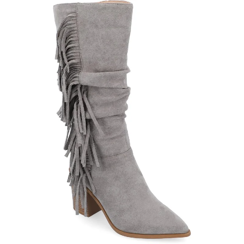 Hartly Womens Zipper Mid-Calf Boots