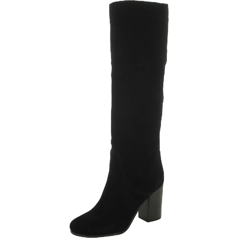 Leigh Womens Suede Knee-High Boots