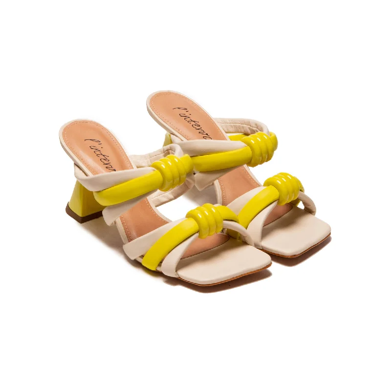 Lagoon Yellow Multi Leather