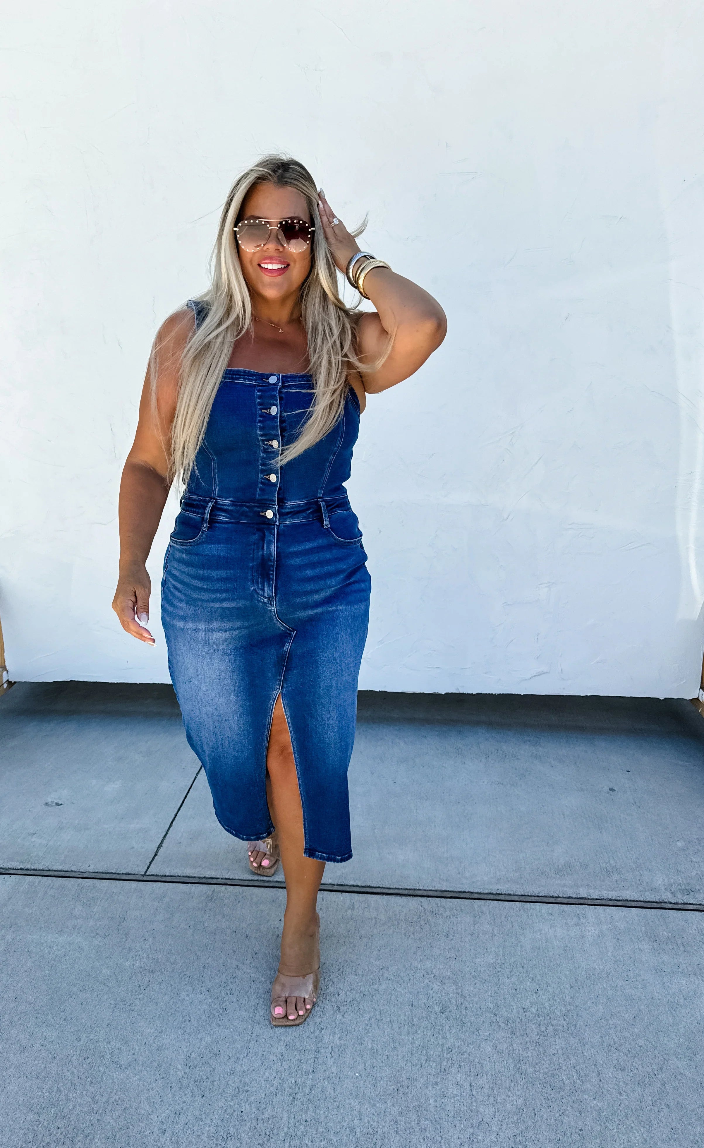 Blakeley: Frankie Overall Denim Dress