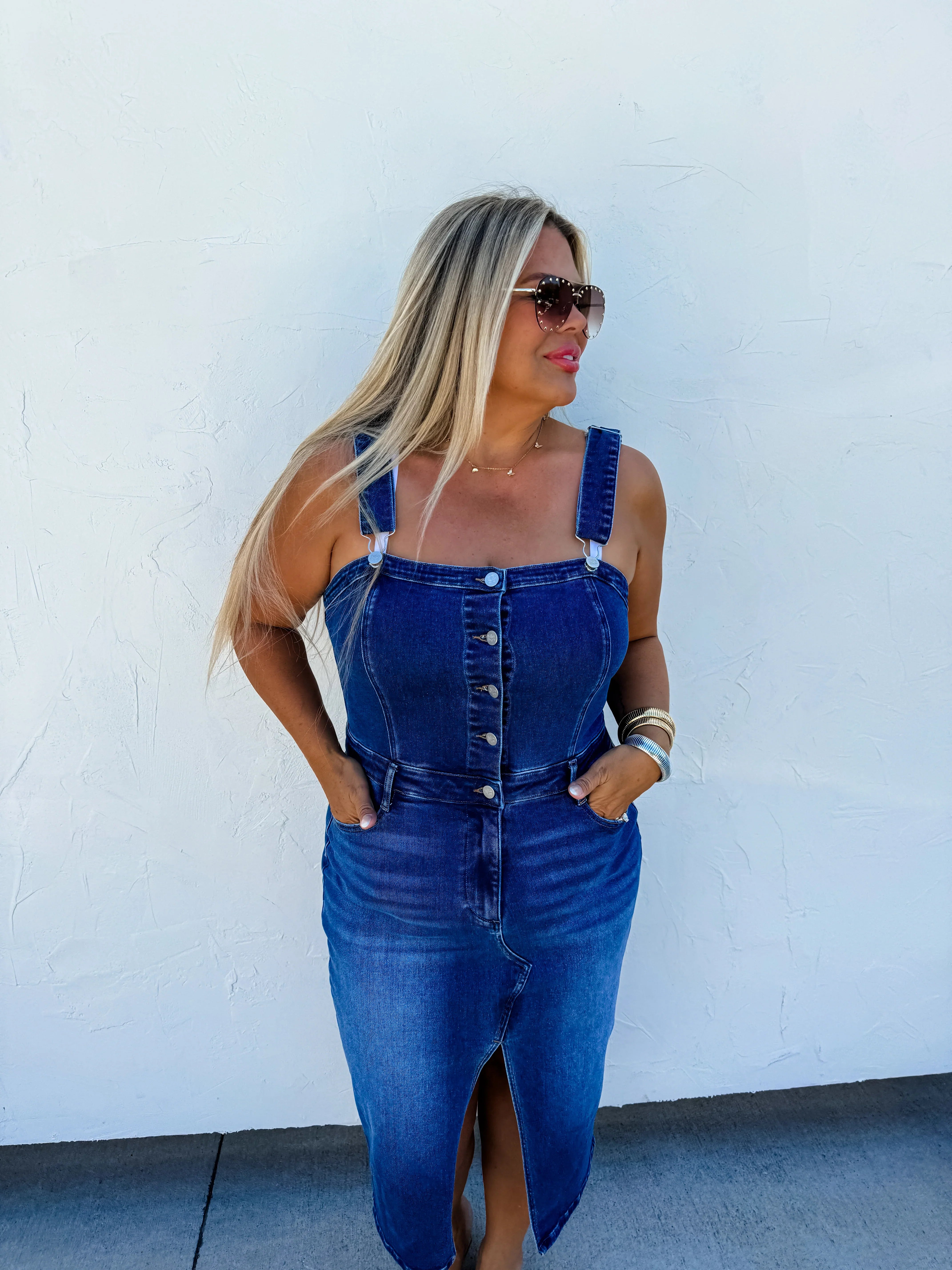 Blakeley: Frankie Overall Denim Dress