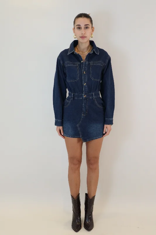 RACHEL DENIM TUNIC DRESS