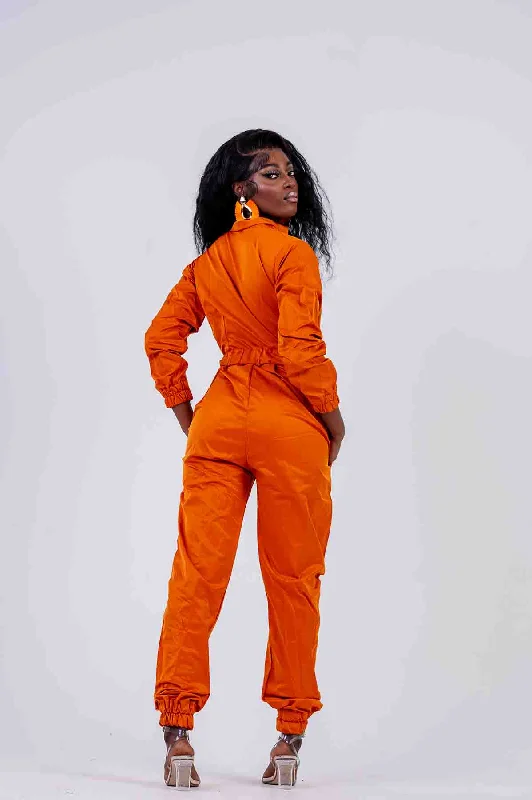 Adanna Orange Jumpsuit