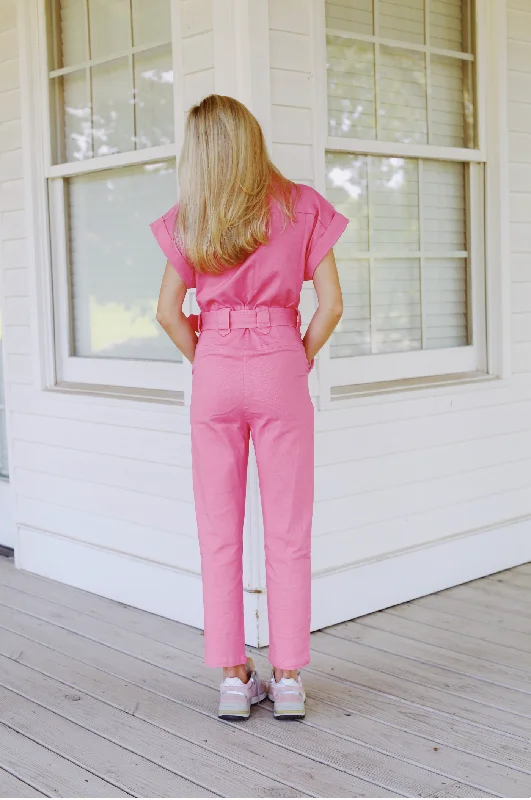 Let's Roll Jumpsuit - Pink