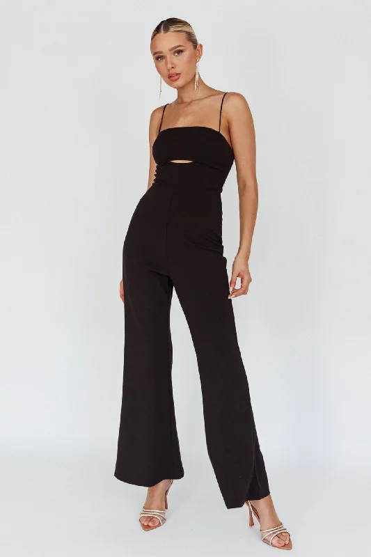 Lyrics Keyhole Jumpsuit Black