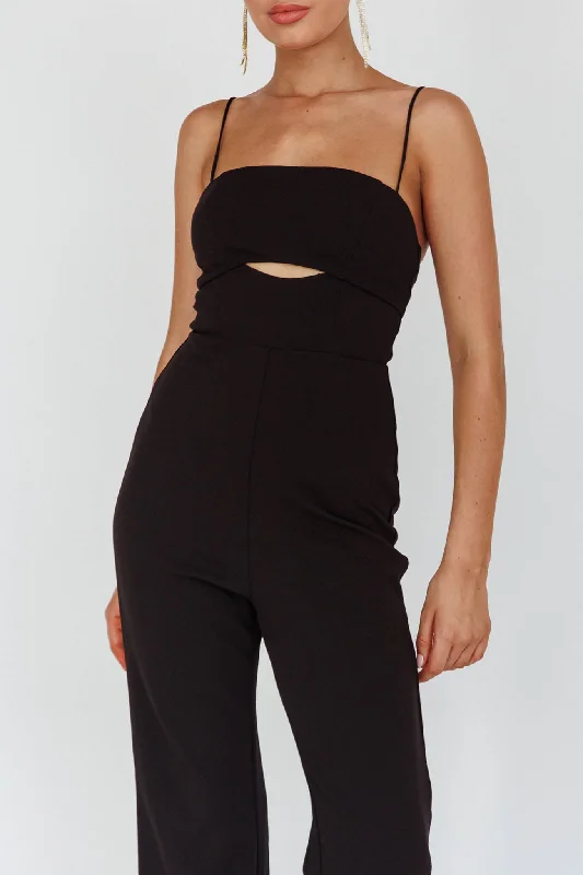 Lyrics Keyhole Jumpsuit Black