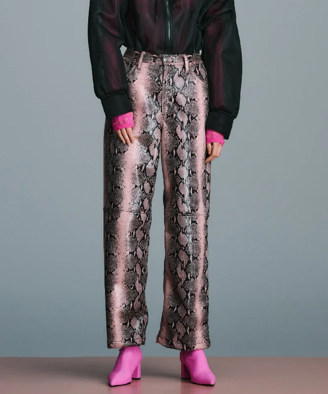 Python Wide Straight Pants