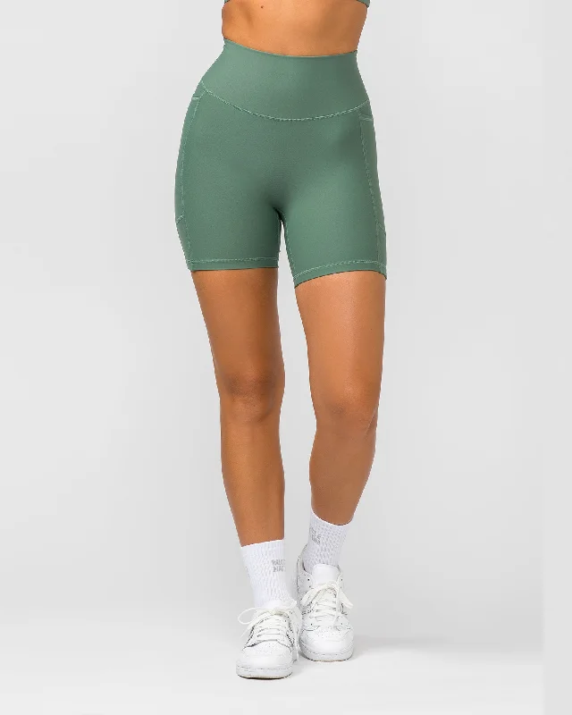 Agility Pocket Bike Shorts - Mineral Green