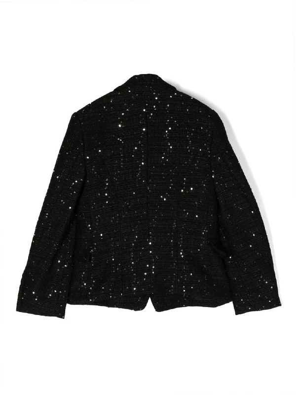 Blazer in black cotton