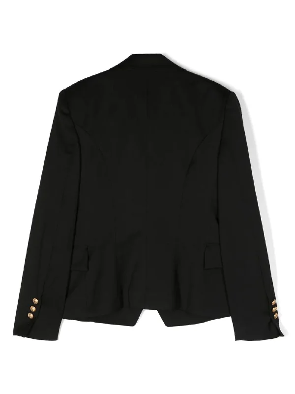 Blazer in black wool