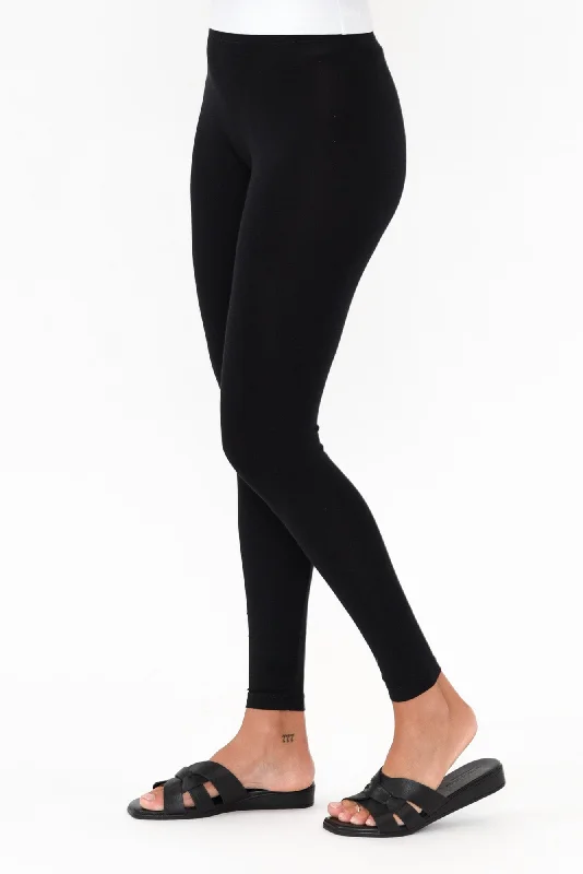 Black Micro Modal Stretch Legging