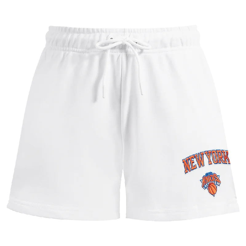 NBA NEW YORK KNICKS CLASSIC WOMEN'S FLC SHORT (WHITE)