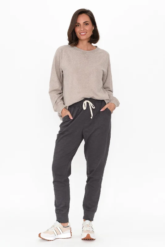 Bondi Grey Cotton Jogger Pants