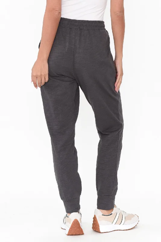 Bondi Grey Cotton Jogger Pants