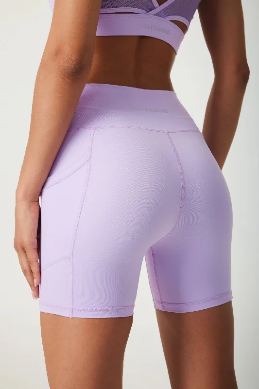 ButterySoft High-waisted Bike Shorts- Lilac