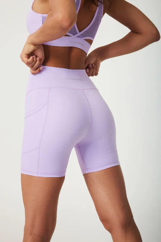 ButterySoft High-waisted Bike Shorts- Lilac