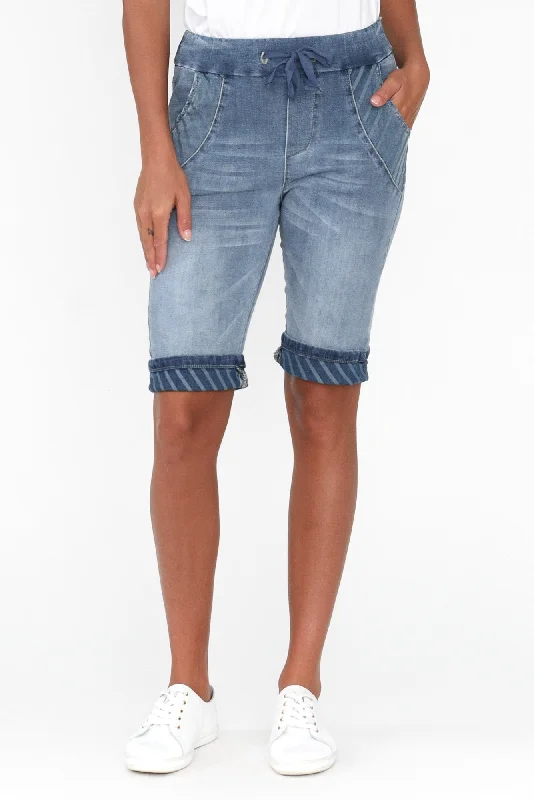 Carlotta Blue Denim Shorts